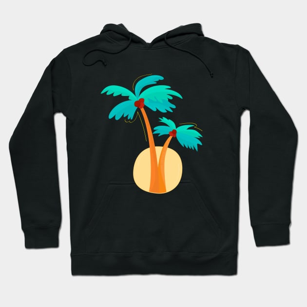 Palm Trees Hoodie by fromherotozero